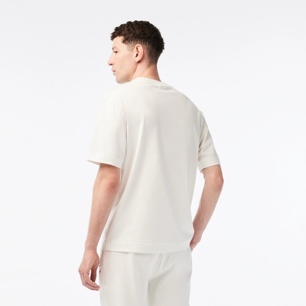 Lacoste x Netflix Men's Organic Cotton T-shirt, Size 6/ XL - Picture 4 of 16